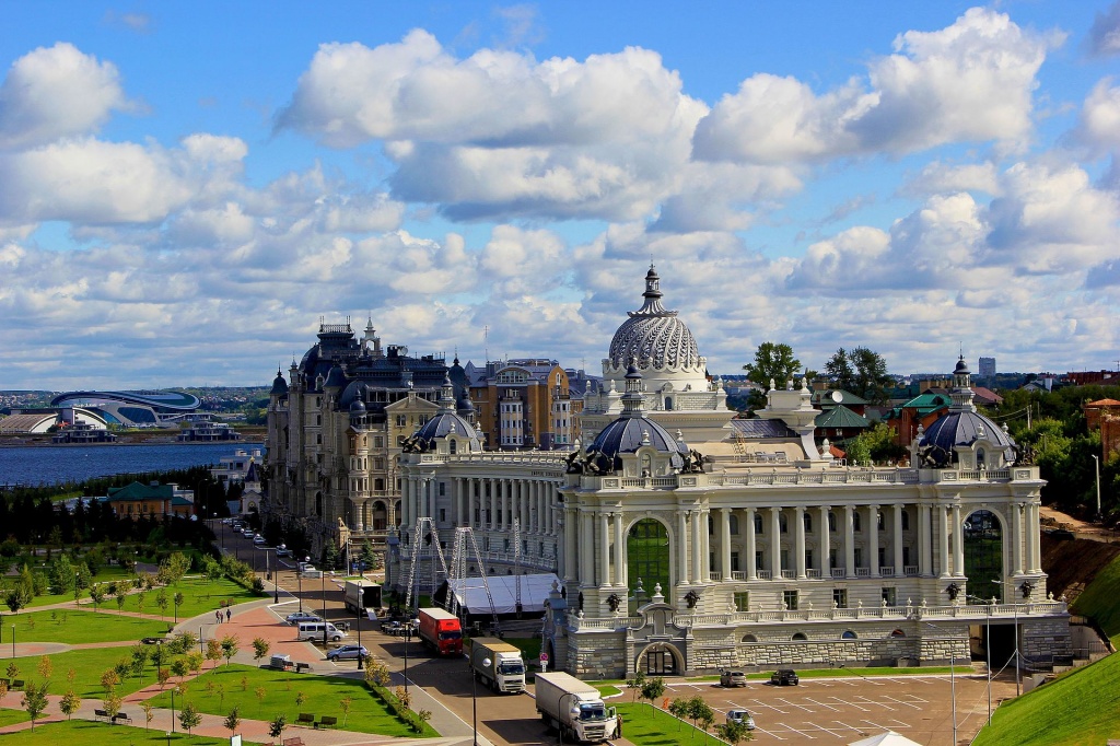 Дворец земледельцев (г. Казань). Фото: Виталий Ильин / ru.wikipedia.org (CC BY-SA 4.0)###https://ru.wikipedia.org/wiki/Казань#/media/Файл:Дворец_земледельцев2.jpg