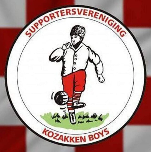 На логотипе клуба «Козаккен Бойз» – казак с мячом.