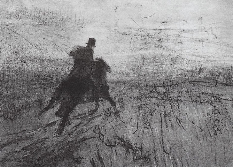 Валентин Серов. «Пушкин на прогулке», 1899