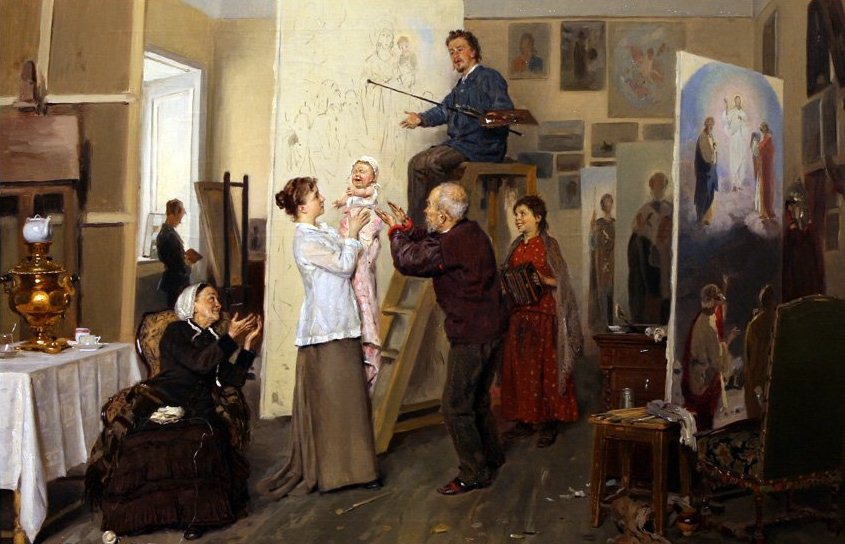 «Семья художника» / «Деспот семьи», 1893 г. Азербайджанский национальный музей искусств, Баку
