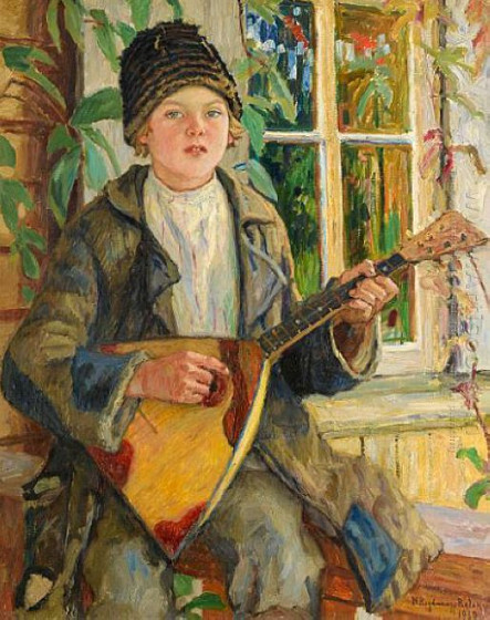 &laquo;Мальчик с балалайкой&raquo;. Н. П. Богданов-Бельский, 1930 год
