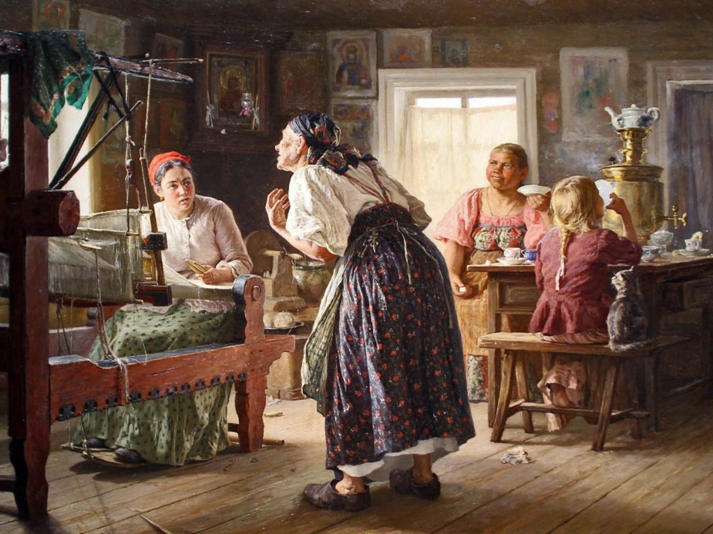 Фото: Василий Максимов. Лихая свекровь, 1893 г.